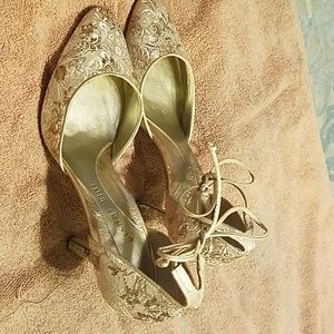 Gold heels